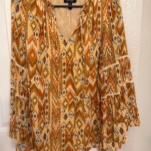Jessica Simpson Multicolor Boho Blouse